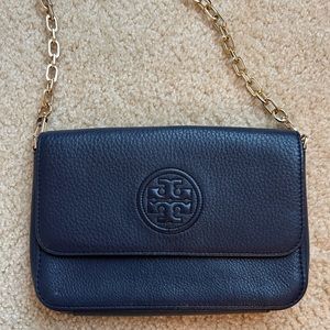 Tory Burch Navy Blue Cross Body Bag